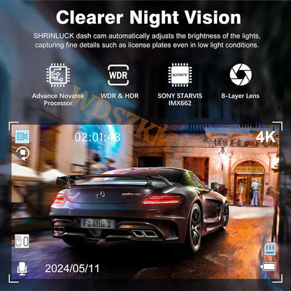 New WIFI 4Channel 360 Degree  Car Dvr 1080P Video Recorder