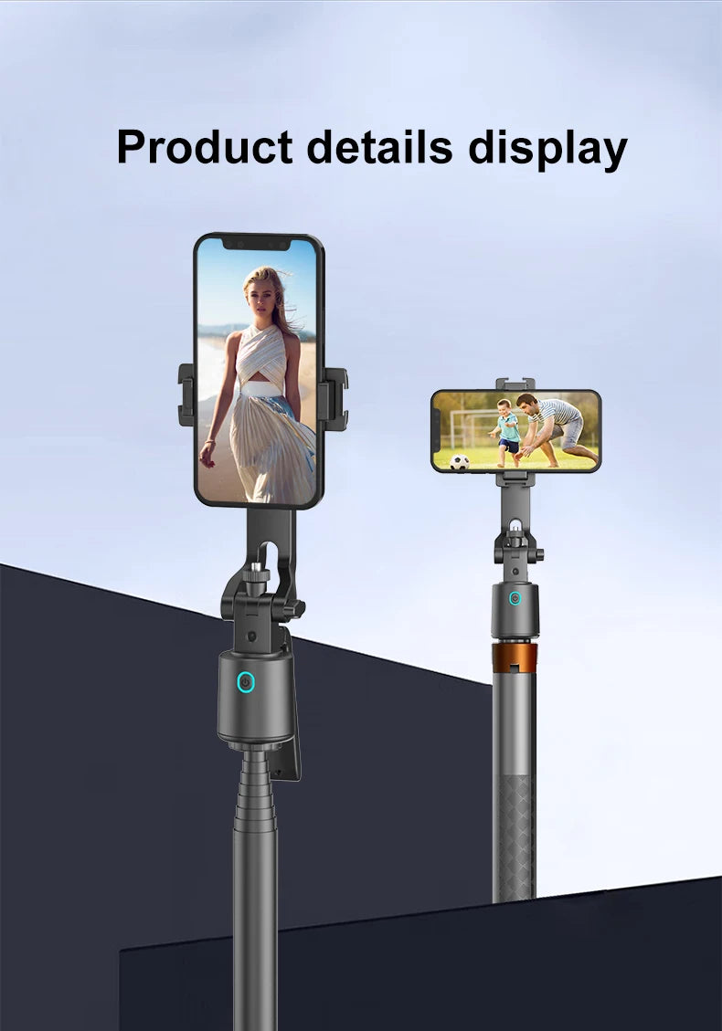 AI Face Tracking Tripod Intelligent Smart Selfie Stick Foldable