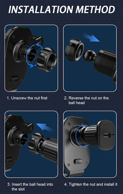 SEAMETAL Car Air Vent Phone Holder Gravity Lock Hook