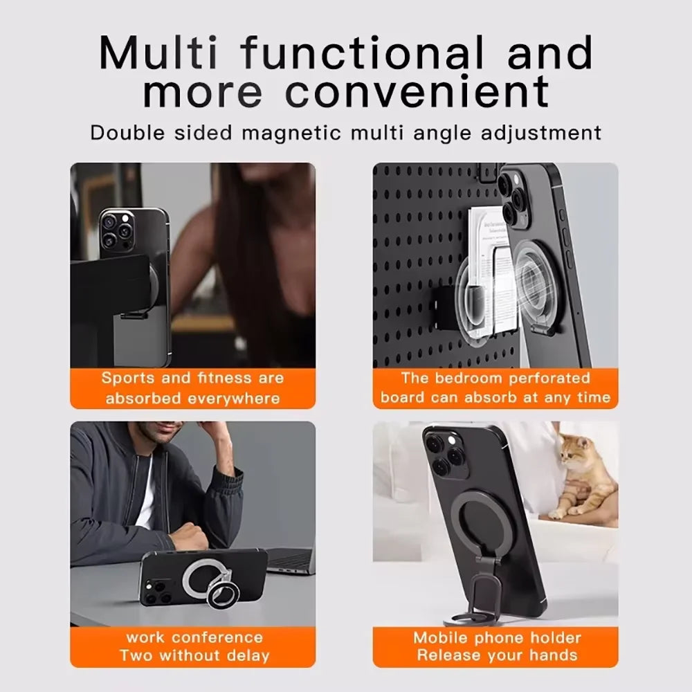 Foldable Double Sided Magnetic Phone Holder for iPhone 14/15/16