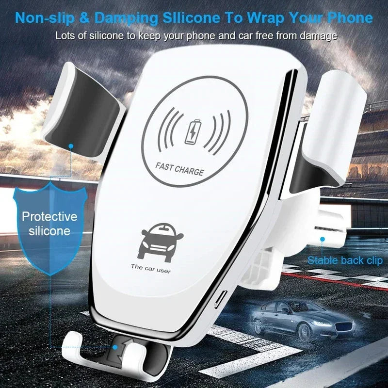 30W Fast Wireless Chargers Car Holder Charger