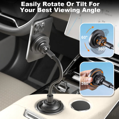 Universal Magnetic Car Phone Holder Cup Holder