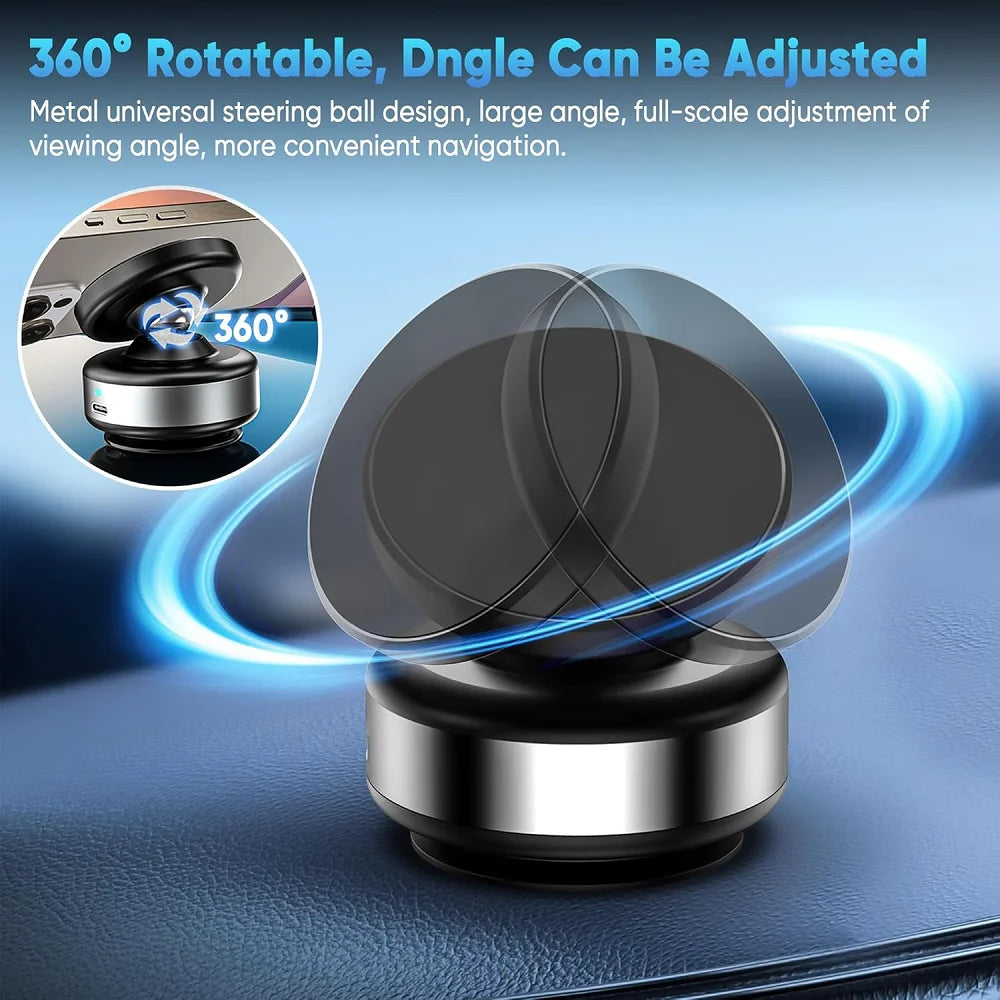 Car Mount Electric Vacuum Magnetic Holder 360° Adjustable