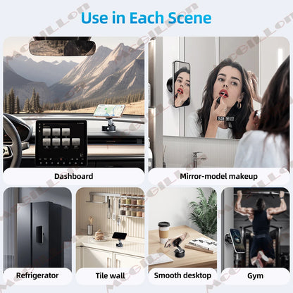 Vacuum Magnetic Suction Cup Folding Swivel Stand Suction Cup