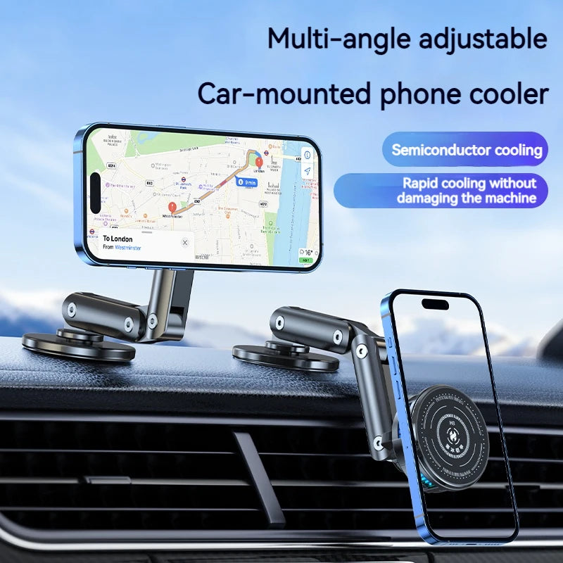 Universal Metal Car Magnetic Semiconductor Cooling Phone Holder