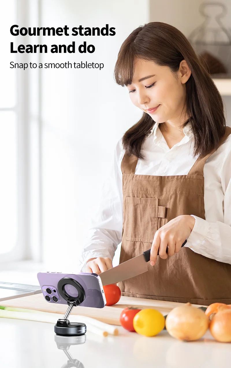 Folding Strong Magnet Magnetic Phone Holder 360° Rotation
