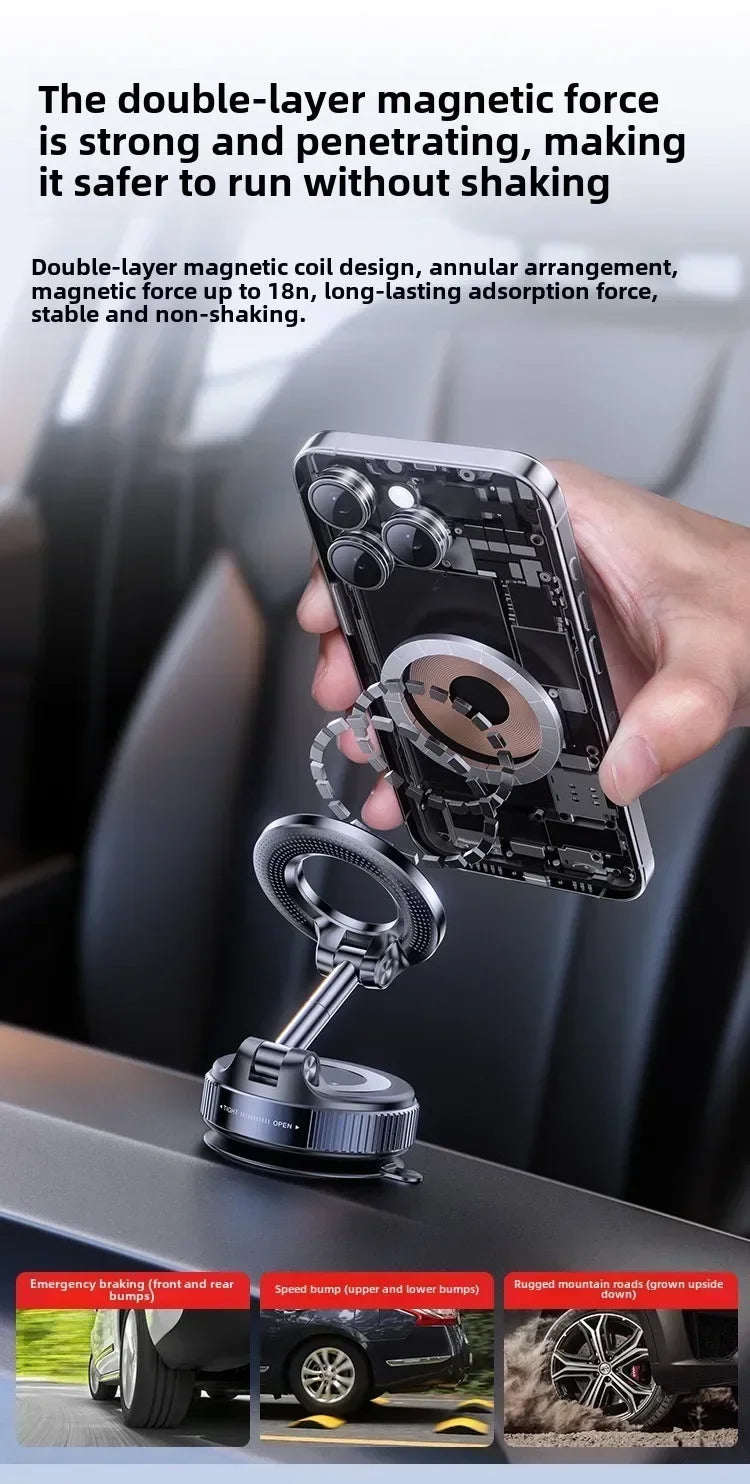 Super Strong N52 Magnetic Phone Holder Upgraded ABS 360°