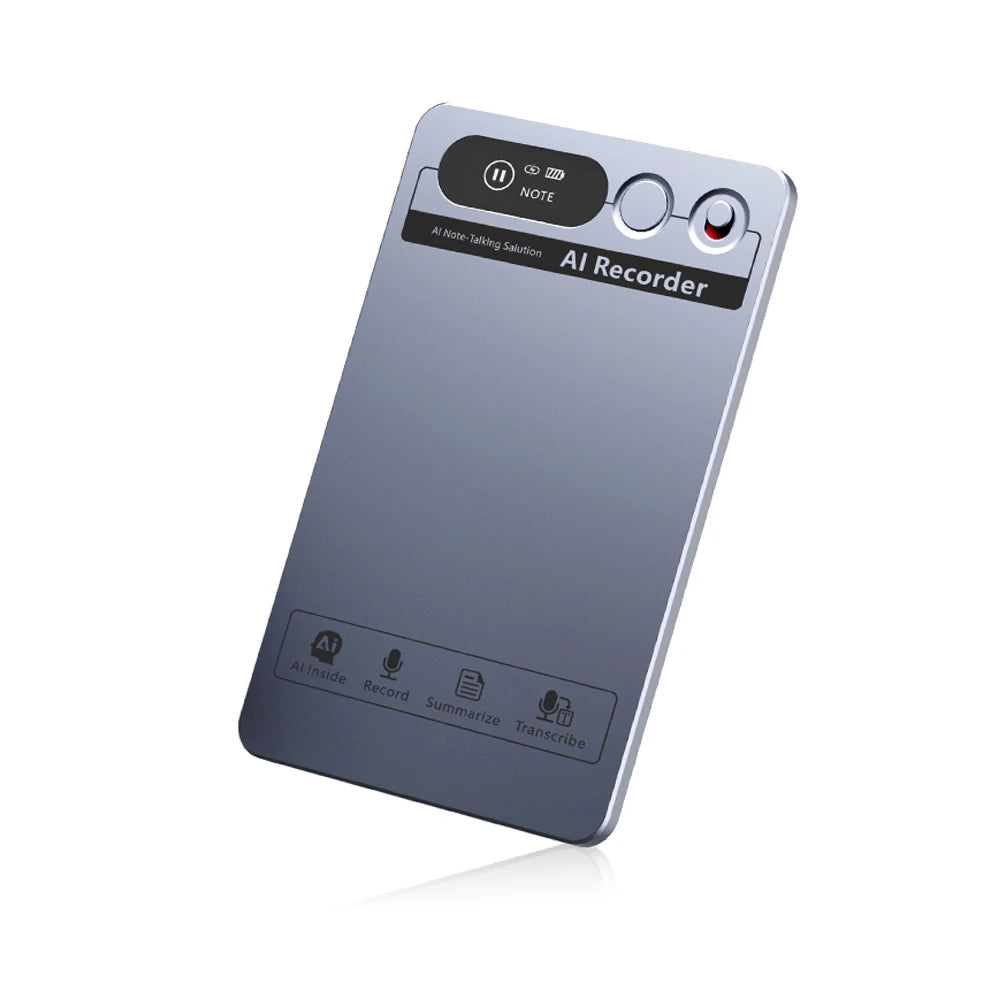 AI Voice Recorder Min Magnetic Powerd ChatGPT-4 App Translator