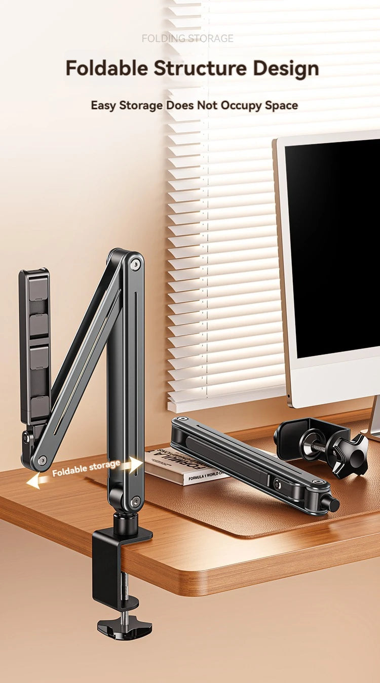 Phone Stand Long Arm Rotatable Tablet Holder