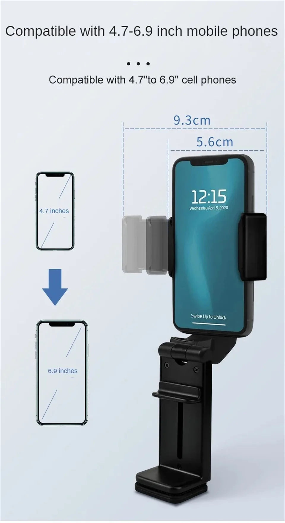 STTKGZD Airplane Phone Holder Portable Foldable Desktop Bracket