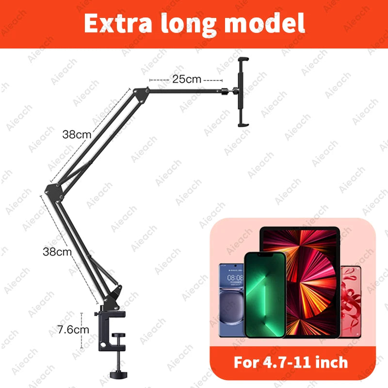 GOYN Metal Tablet Stand, Foldable 360° Rotating Holder