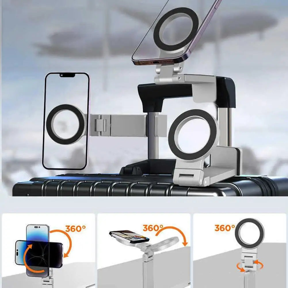 Adjustable Magnetic Phone Holder Travel Essentials Flexible Rotation