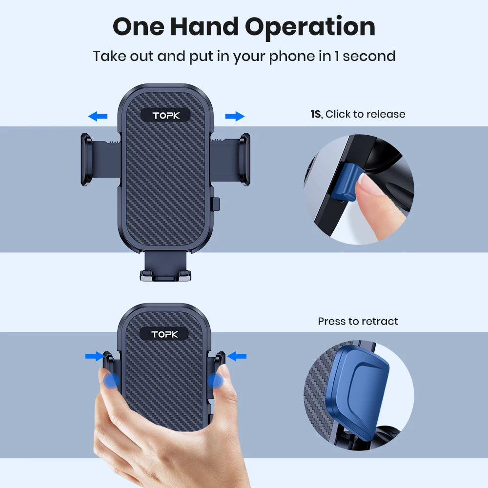 TOPK Car Phone Holder Mount,