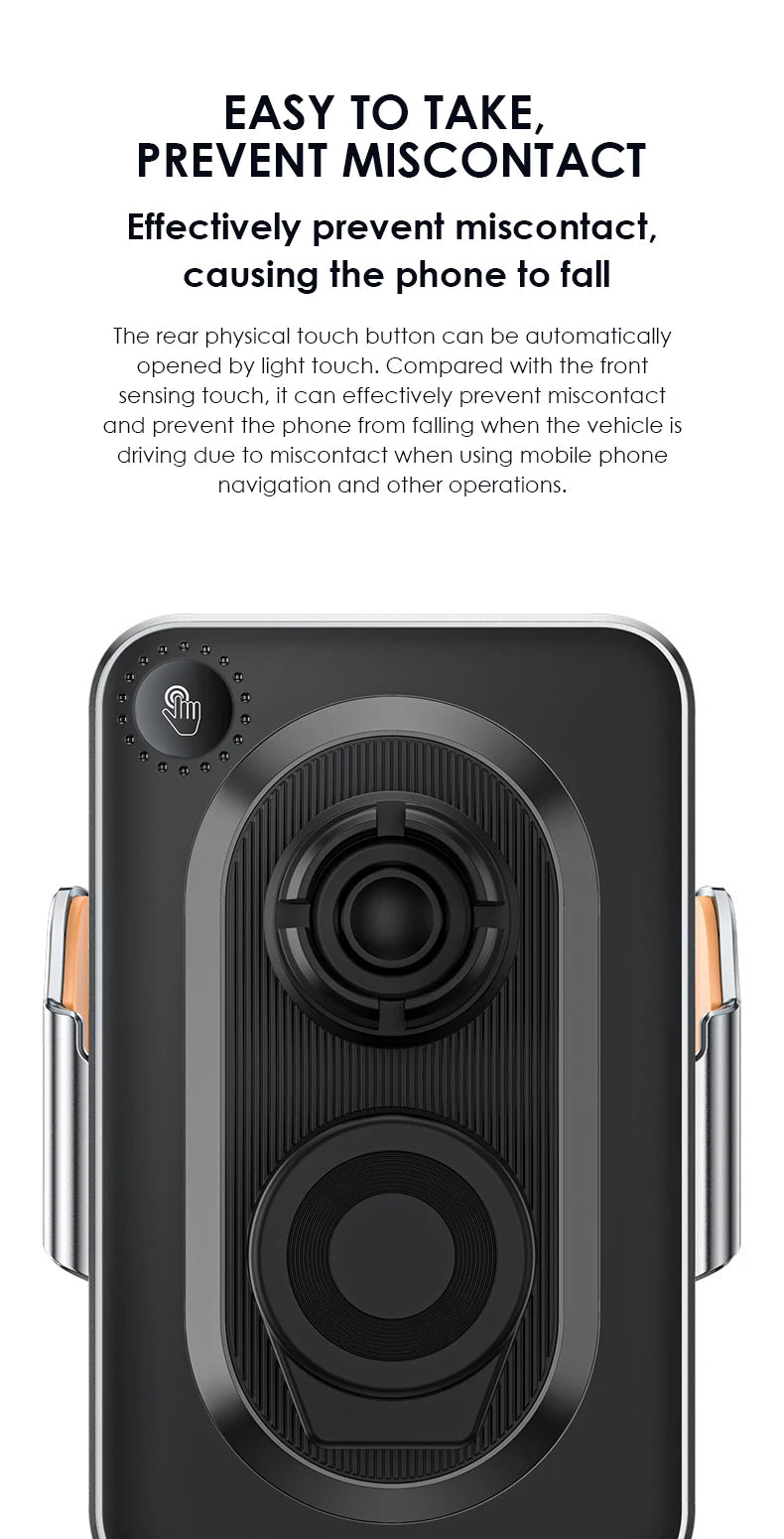 Wireless Car Charger Air Vent Auto Clamping Super Fast Charging