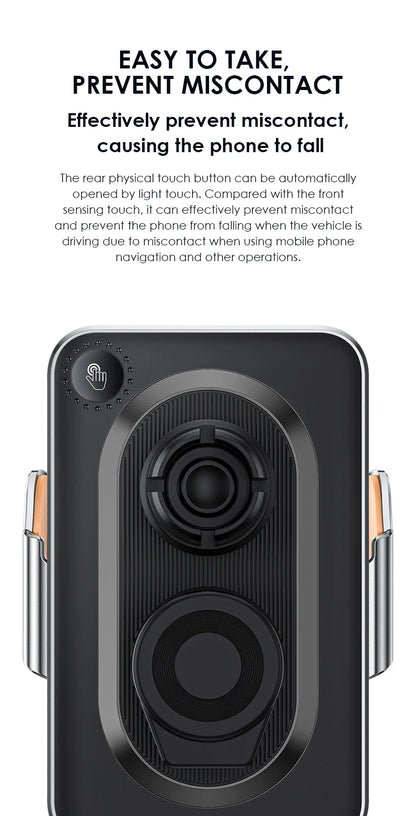 Wireless Car Charger Air Vent Auto Clamping Super Fast Charging