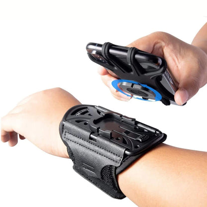 Running Wristband Phone Holder 360°Rotation Detachable Sports