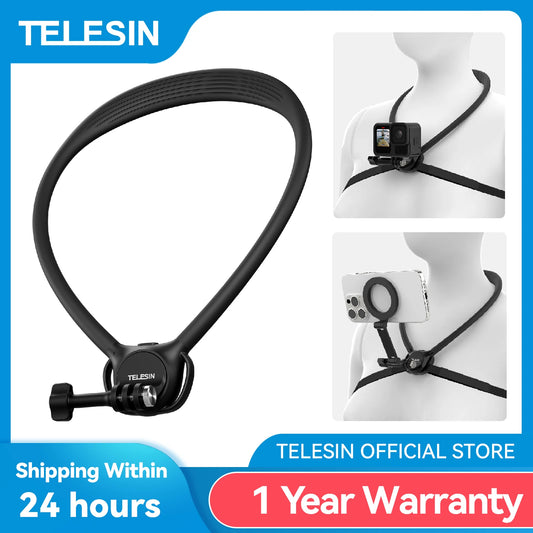 TELESIN Phone Action Camera 2 in 1 Neck Hold Mount