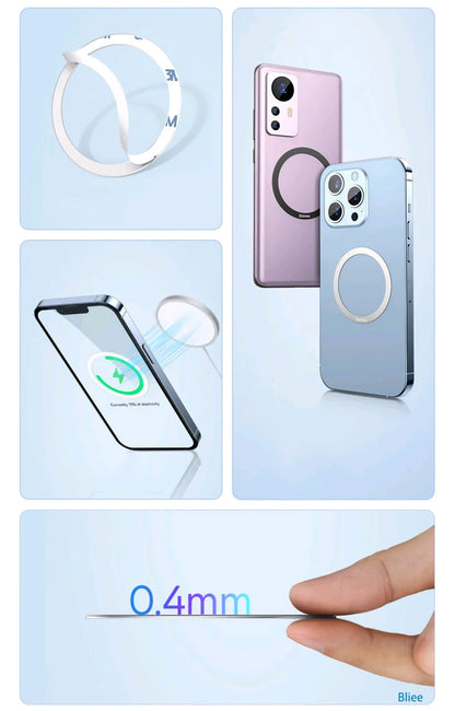 Magnetic Phone Holder 15W Wireless Charging Phone Stand