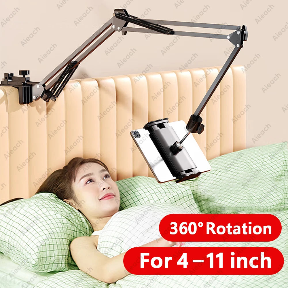 GOYN Metal Tablet Stand, Foldable 360° Rotating Holder