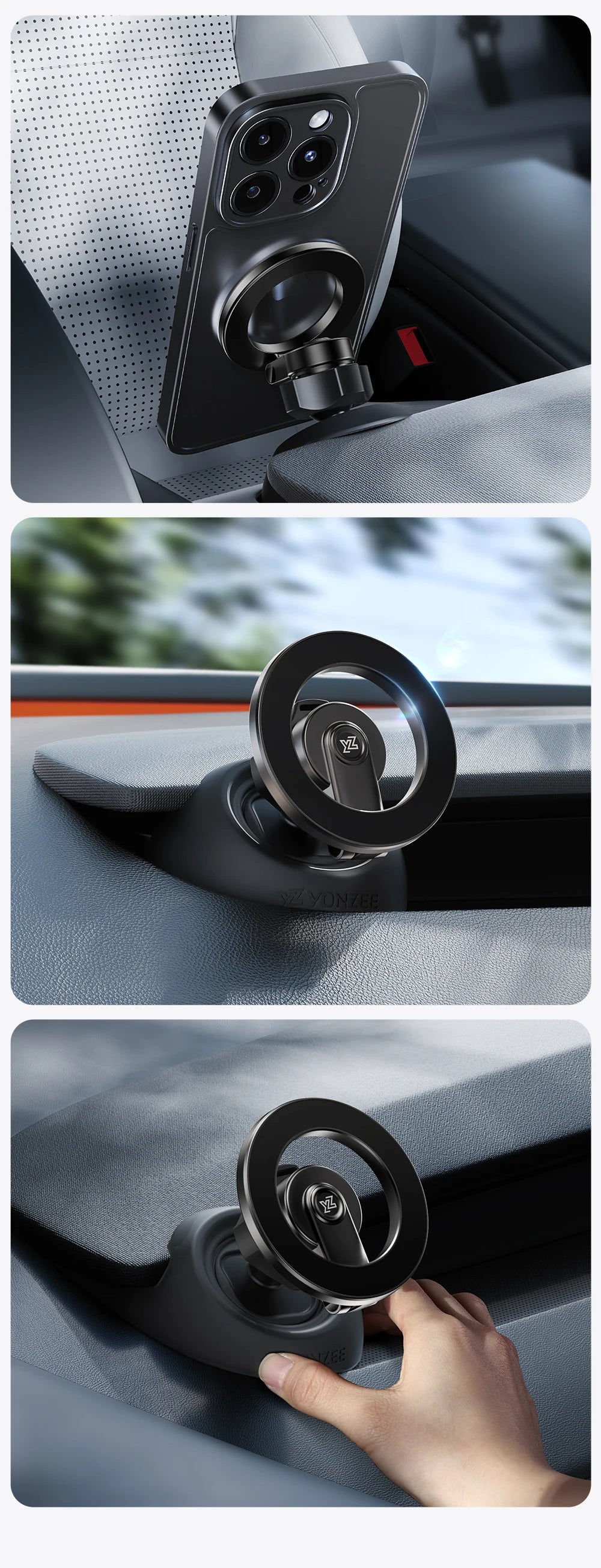 YZ For Tesla Model 3 Y Highland Juniper Car Magnetic Phone Holder