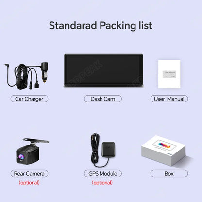 K2 Pro 11.3" Car DVR 4K Camera Wireless Car play Dash Cam