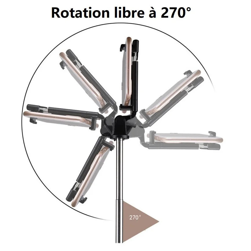 Portable Selfie Stick with Bluetooth Remote Mini Tripod