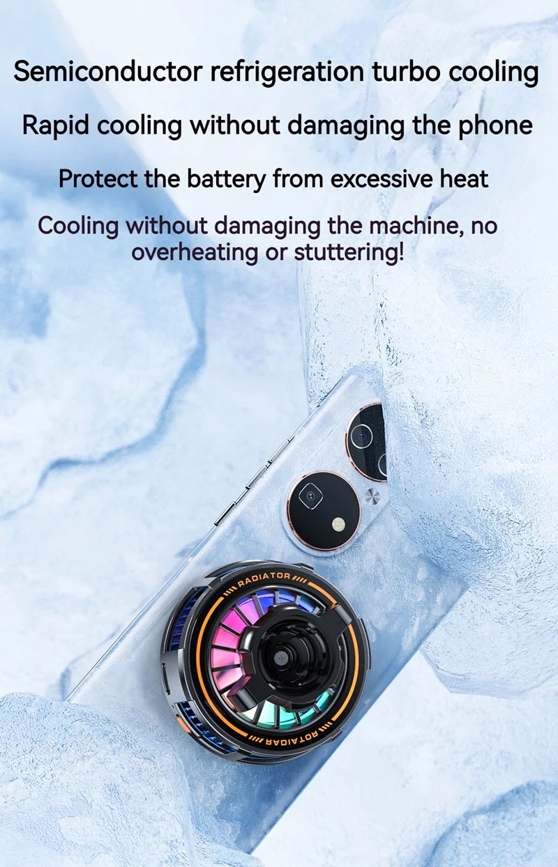 Universal Metal Car Magnetic Semiconductor Cooling Phone Holder