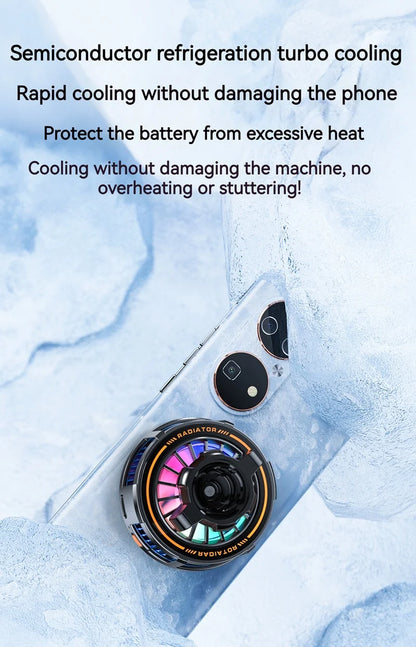 Universal Metal Car Magnetic Semiconductor Cooling Phone Holder