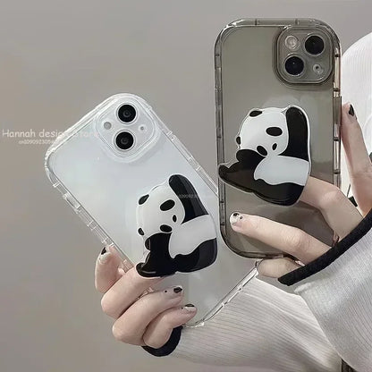 Panda Cute Cartoon Design Hand Grip Handle 360° Phone Holder