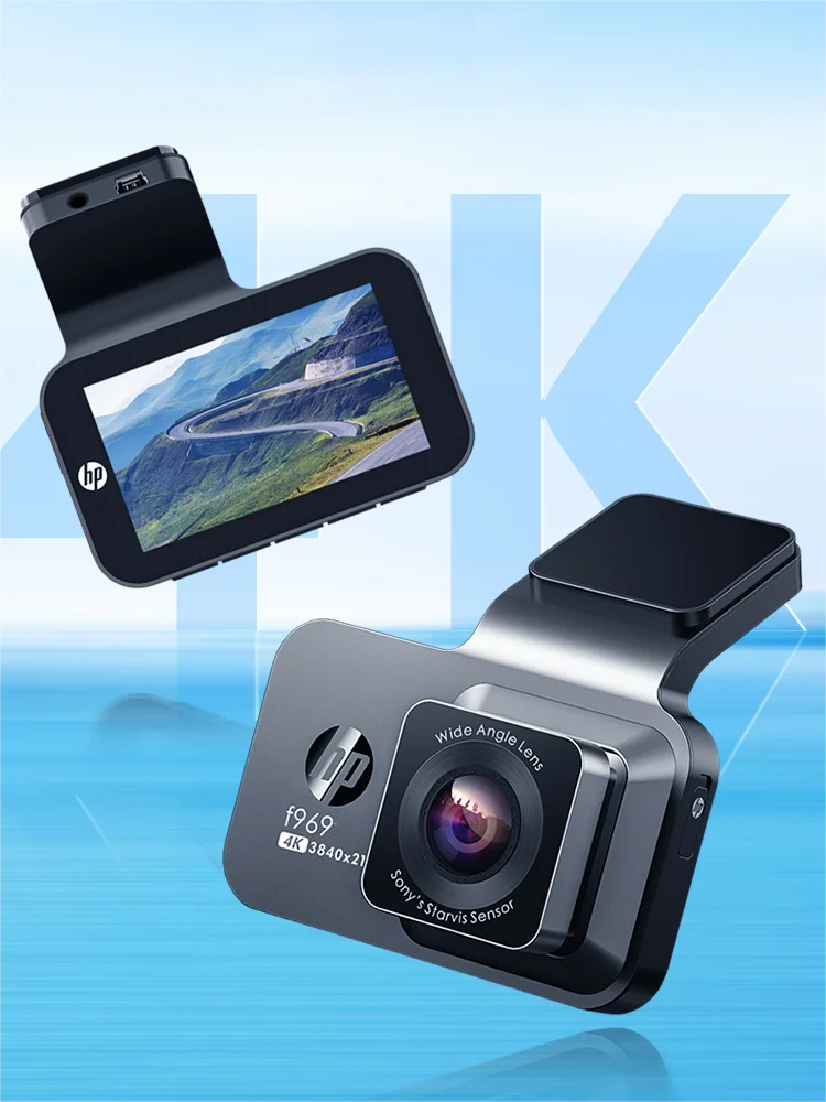 HP F969 dash cam car camera 4k HD night vision WiFi DVR