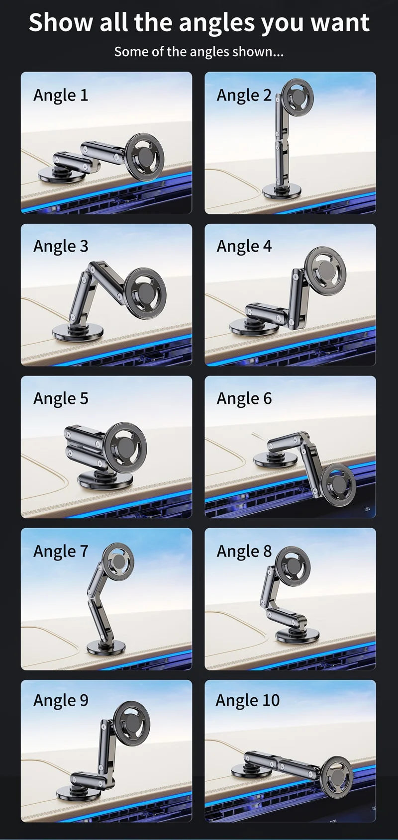 Universal Metal Car Magnetic Semiconductor Cooling Phone Holder