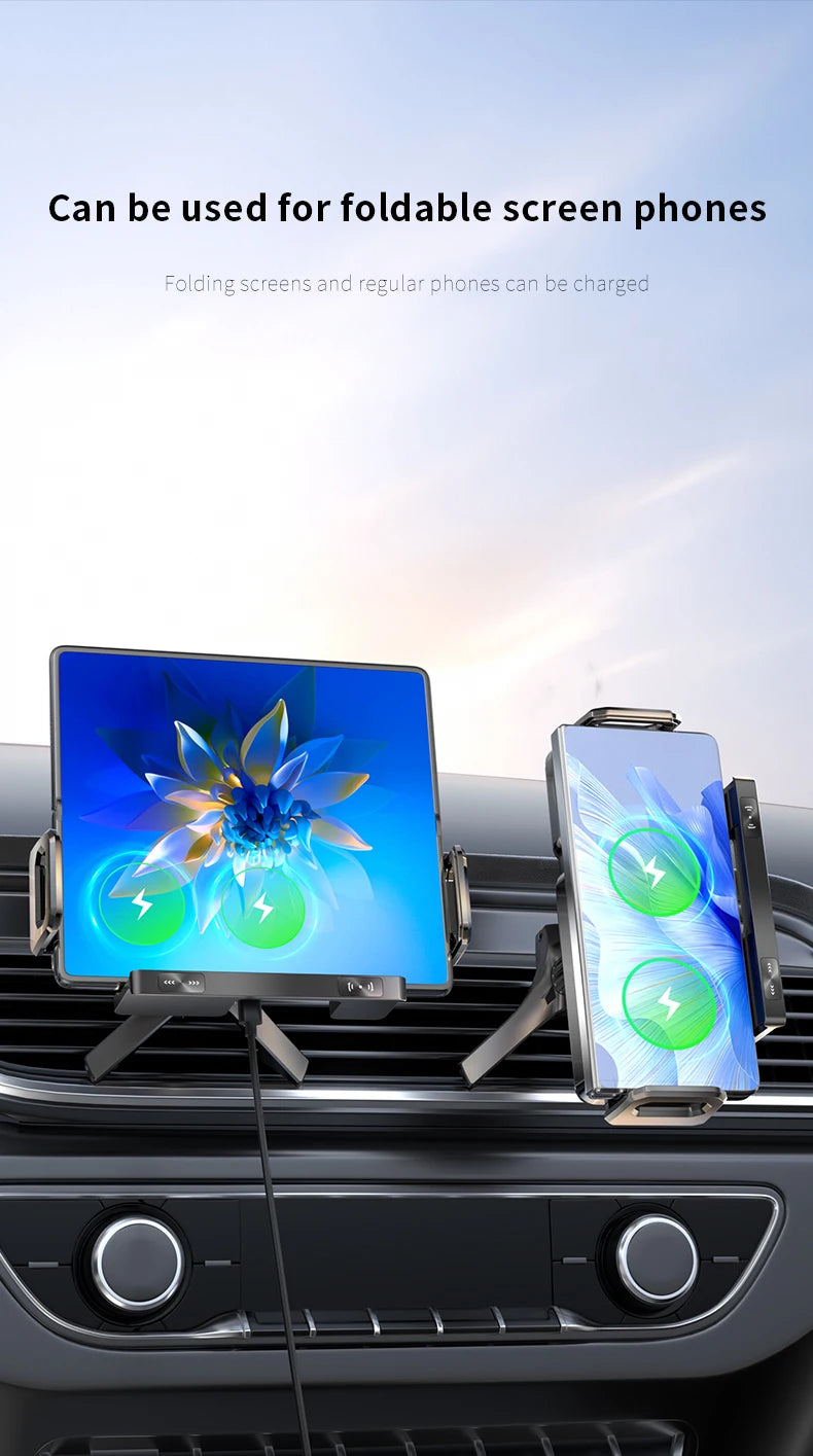New 15W Wireless Fast Car Charger Mount Gravity Car Phone Holder