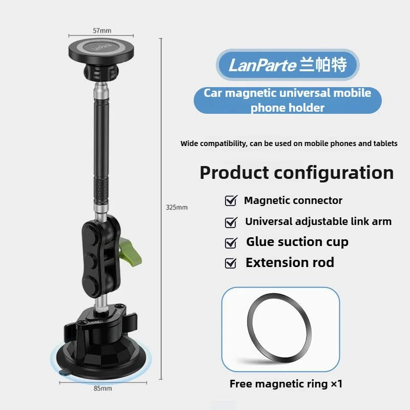 Lanparte Magnetic Car Phone Holder [Strong Suction&Strong Magnetic]