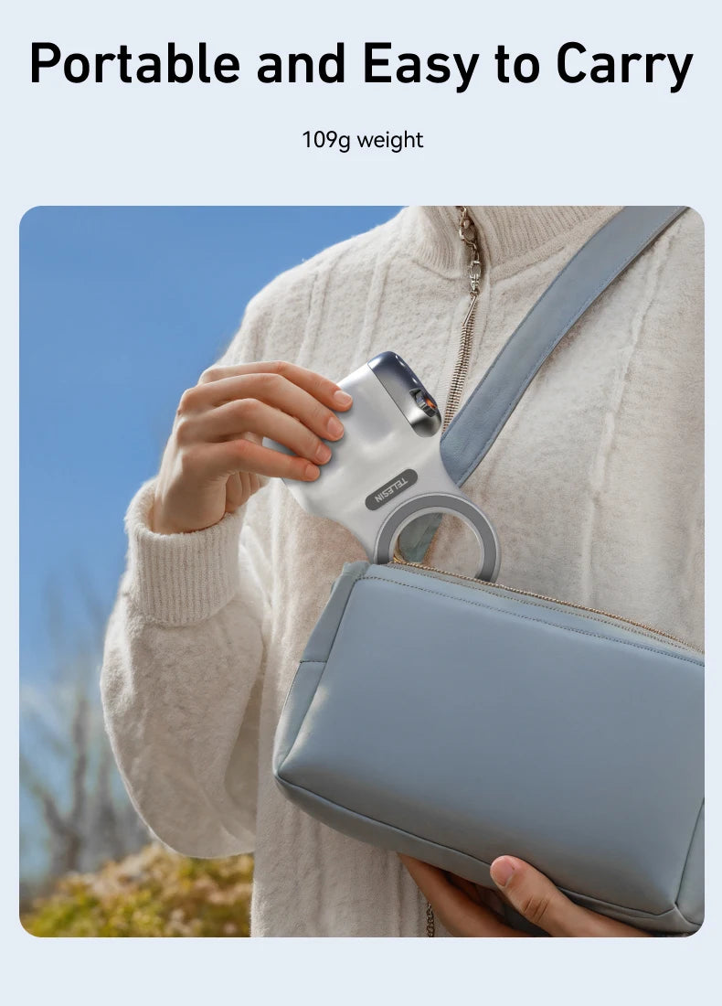 Fun Shot Magnetic Grip, Ergonomic Style Phone Camera Grip