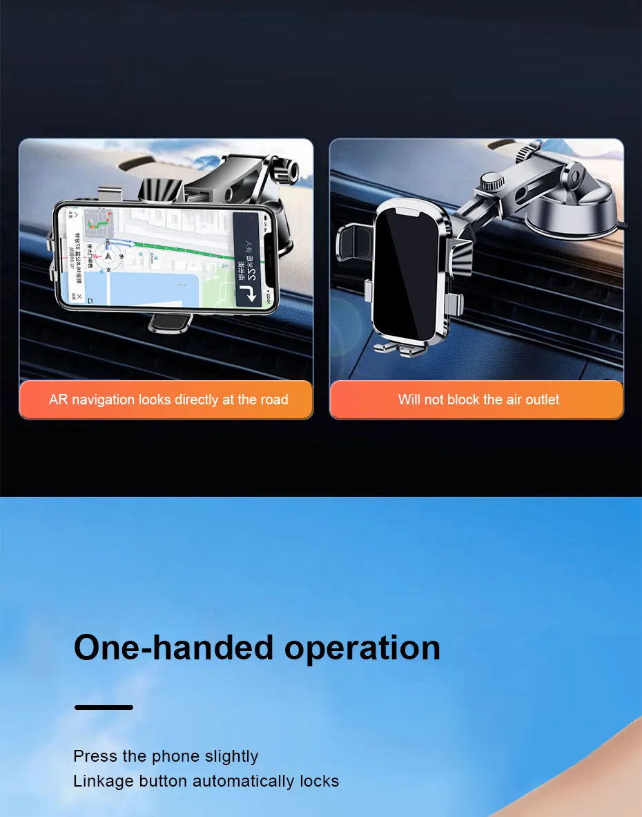 SEAMETAL Dashboard Phone Holder for Car Stable Suction Cup