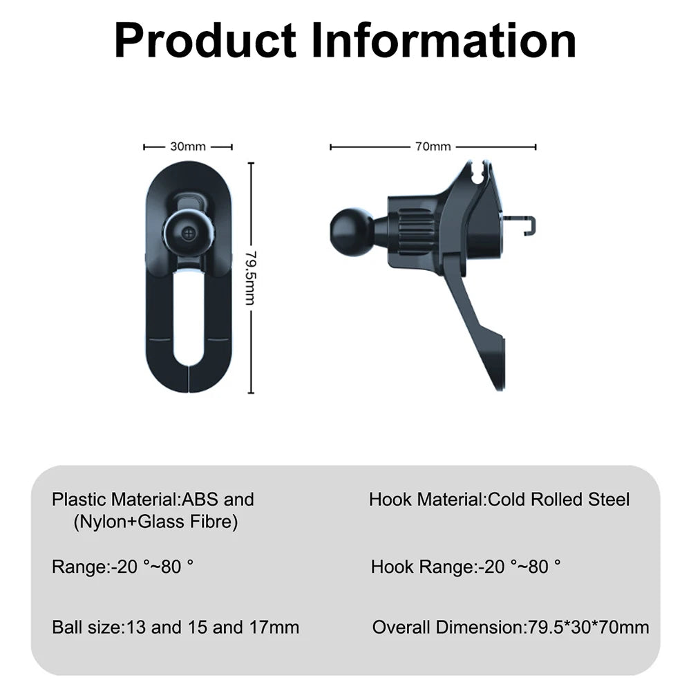 Universal Air Vent Clip for Car Mount for Most Car Phone Holder