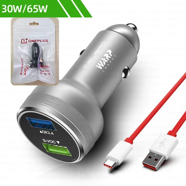Car USB Phone Charger Fast Charging For Oneplus