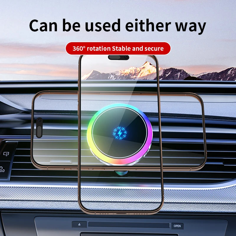 Wireless Car Charger 15W Magnetic Turbo Air Cooling