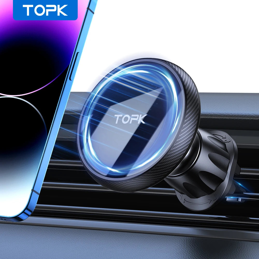 TOPK for Magsafe Car Phone Holder Powerful Magnetism