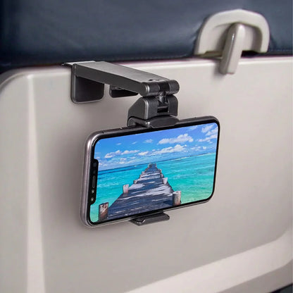 Airplane Phone Holder Clip Portable Travel Train Seat Phones Stand