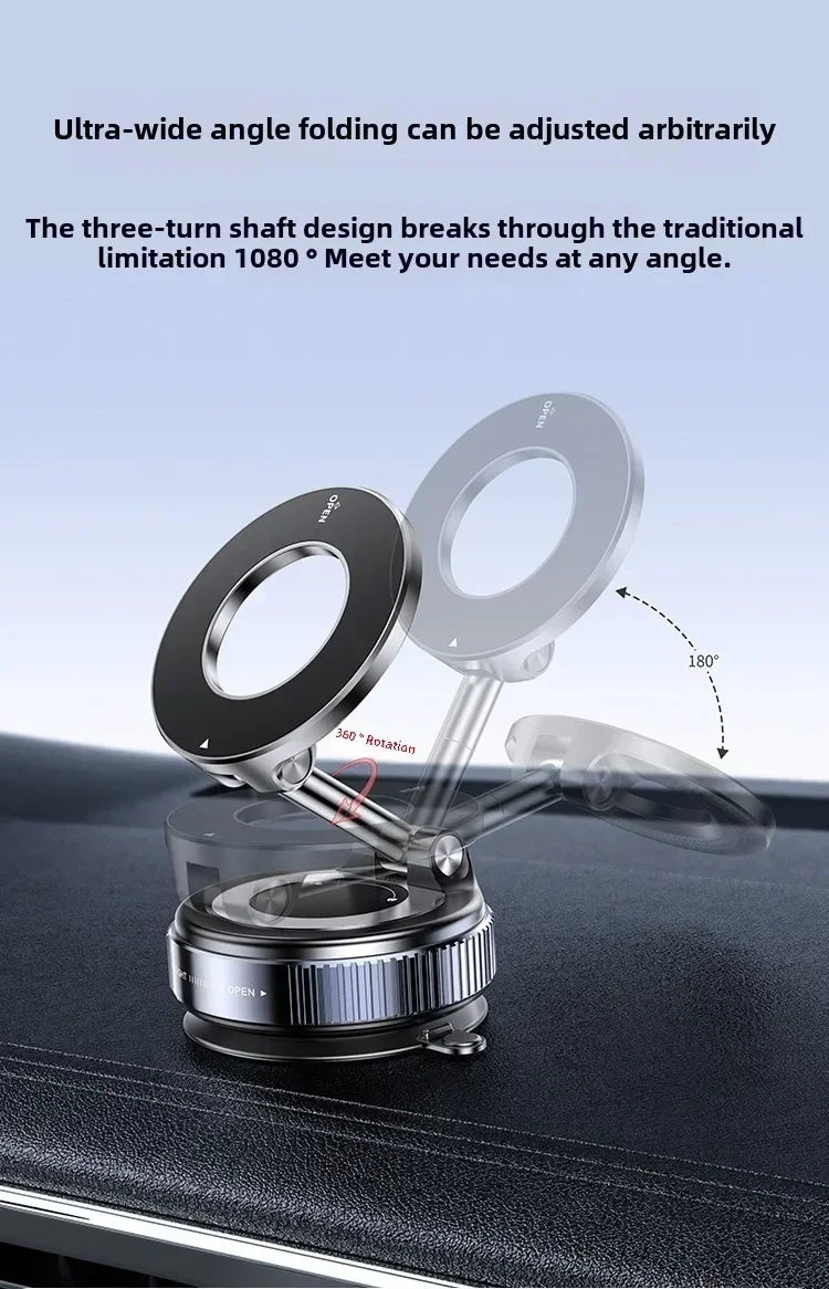 Adjustable Vacuum Magnetic Mount Car Phone Holder Upgrade