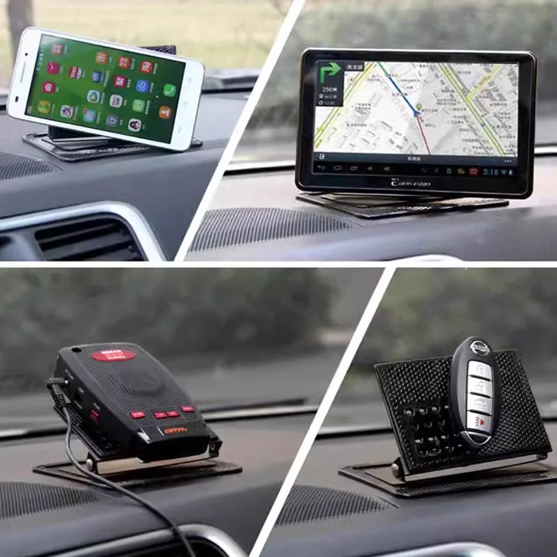 Car 360 Rotating Phone Holder Silicone Non-Slip Mat