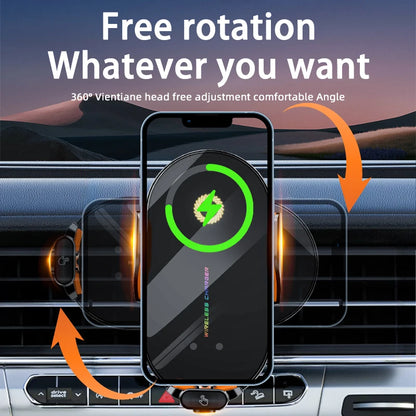 Car Wireless Phone Holder Stand 66W Fast Charging Station Charger