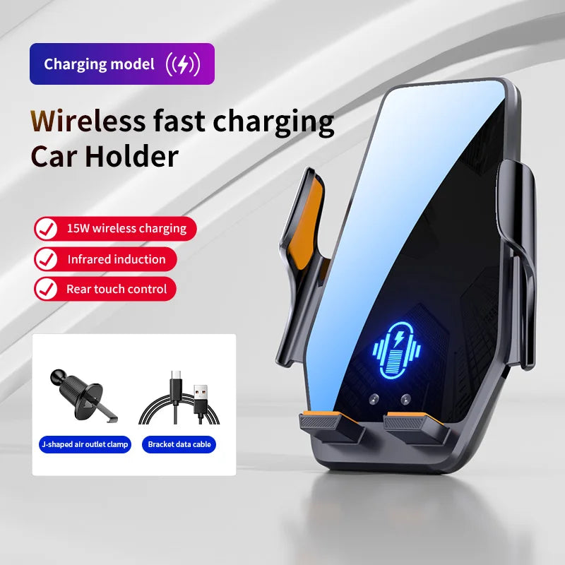 Max 66W Magnetic Head Car Phone Holder 15W Wireless Charger