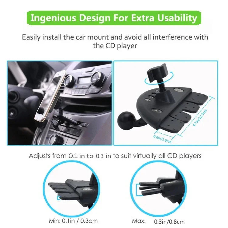Magnetic Car CD Slot Mount Magsafe Phone Holder Universal