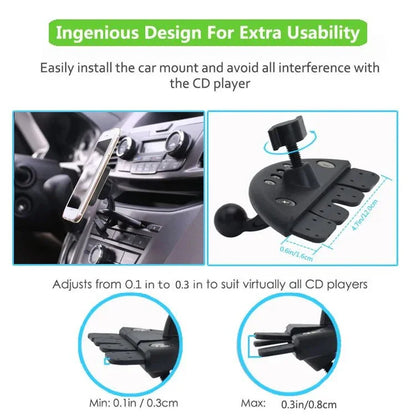 Magnetic Car CD Slot Mount Magsafe Phone Holder Universal
