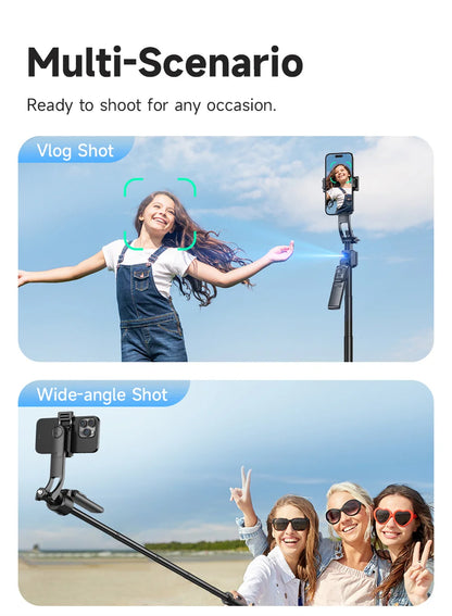 FANGTUOSI 360 Rotation Gimbal Stabilizer ,Selfie Stick Tripod