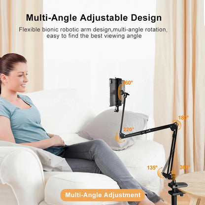 Tablet Stand Holder for Bed Rotatable Phone Stand Holder Long Arm