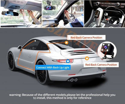 4 Lens Car DVR 360 Degrees Video Recorder 1080P Dash Cam