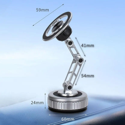 Car Phone Holder With Vacuum Magnetic Suction Cup Foldable